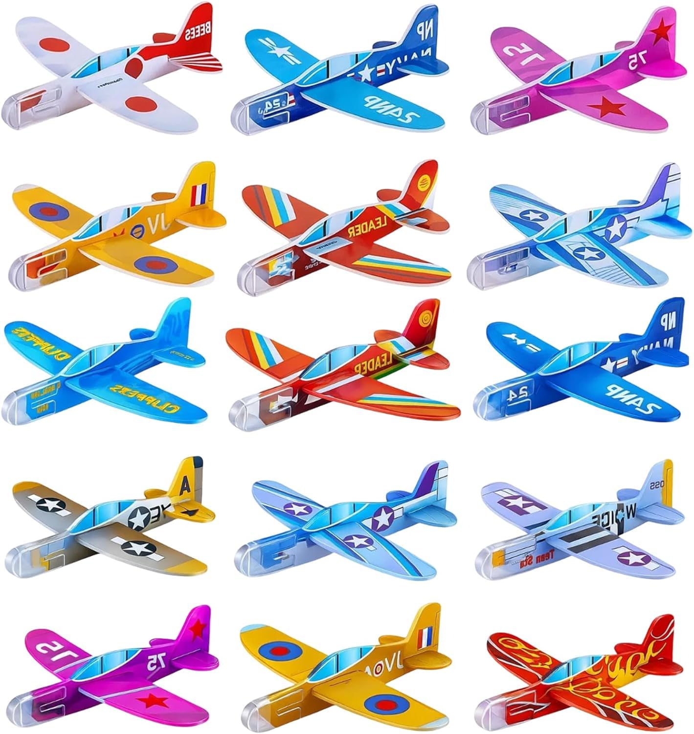 CtiUjdx 30 Gliders Party Bag Fillers, Foam Plane Flying Toys