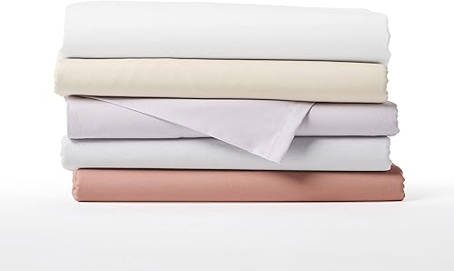 Miniatura 7 de Five Looms Juego de sábanas clásicas de percal de 4 piezas, 100% algodón con bolsillo profundo de 15 pulgadas, juego de sábanas refrescantes suaves