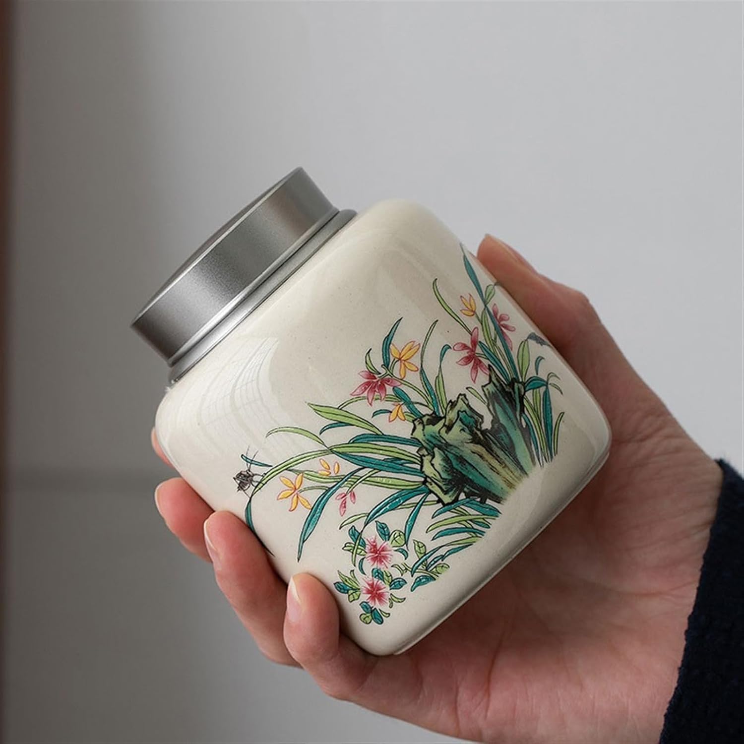 萩焼 灰被水差し 茶道具 宇田川聖谷造 木箱付き 萩焼 灰被水差し