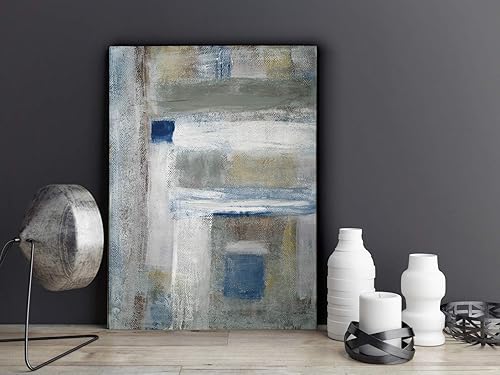 Miniatura 54 de Lienzo decorativo para pared, diseño de guisantes dulces azules I