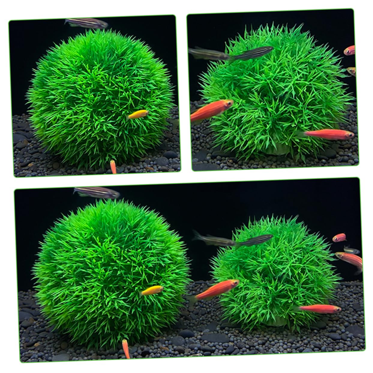 MAGICLULU 6stücke Aquarienpflanzen Wasserpflanzen Simulierte Grasball-Dekoration Für Fischbehälter Teich Und Aquarienlandschaft Und Für Fische
