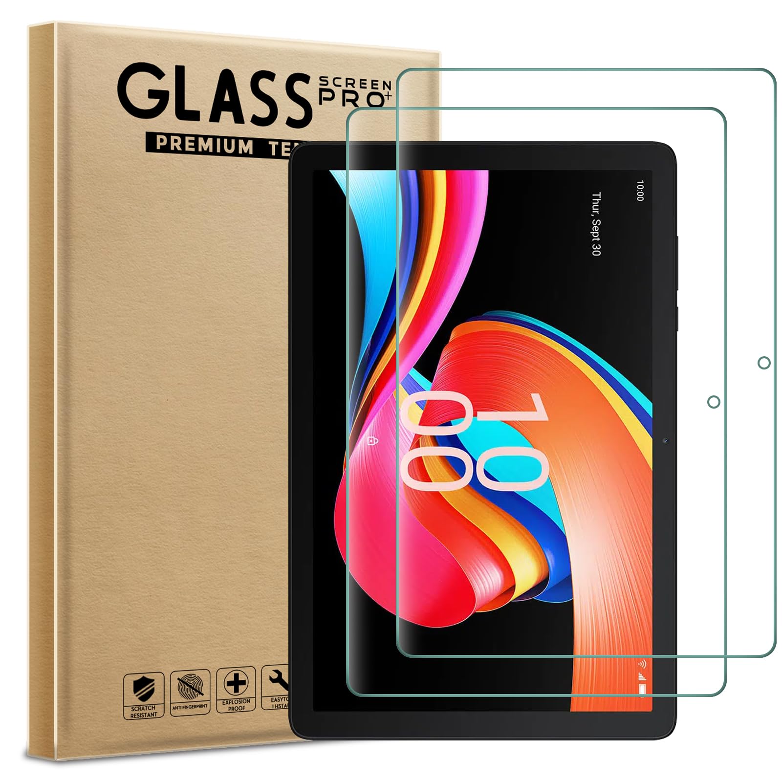 CONAPIKA Pellicola Protettiva per Lenovo Yoga Tab Plus 12.7 Pollici, 2 Pezzi Durezza 9H Anti-impronte Vetro Temperato Pellicola Ultra Trasparente Senza Bolle Antigraffio Protezione Schermo