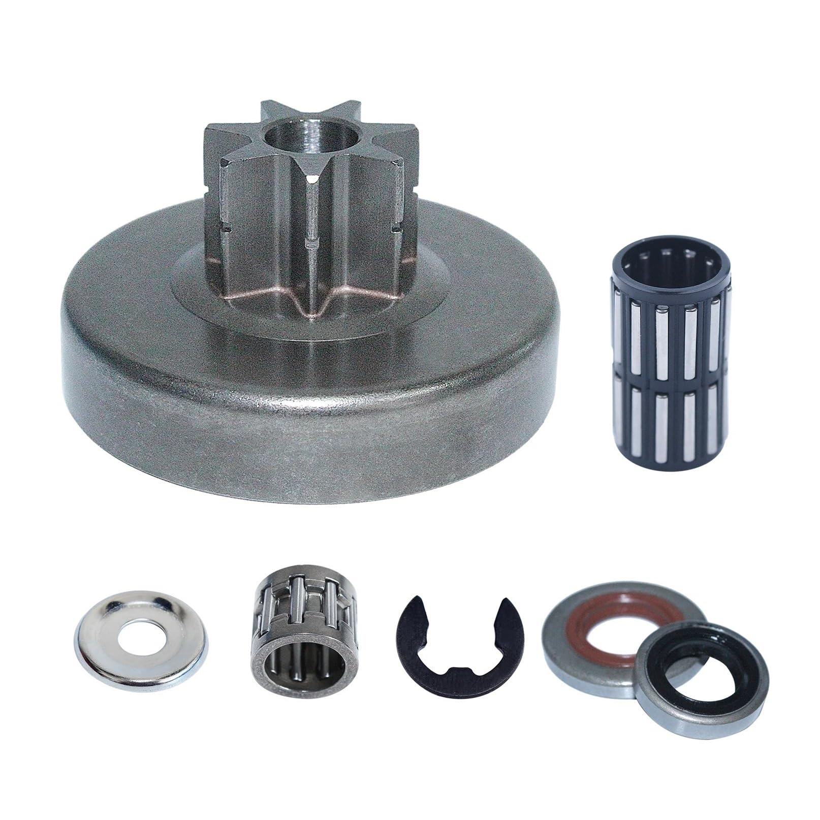 Kit de arandela de Aguja for cojinete de Tambor de Embrague de 325" y 7 Dientes for Motosierra 028, 028AV y 028WB (1118-640-2001)