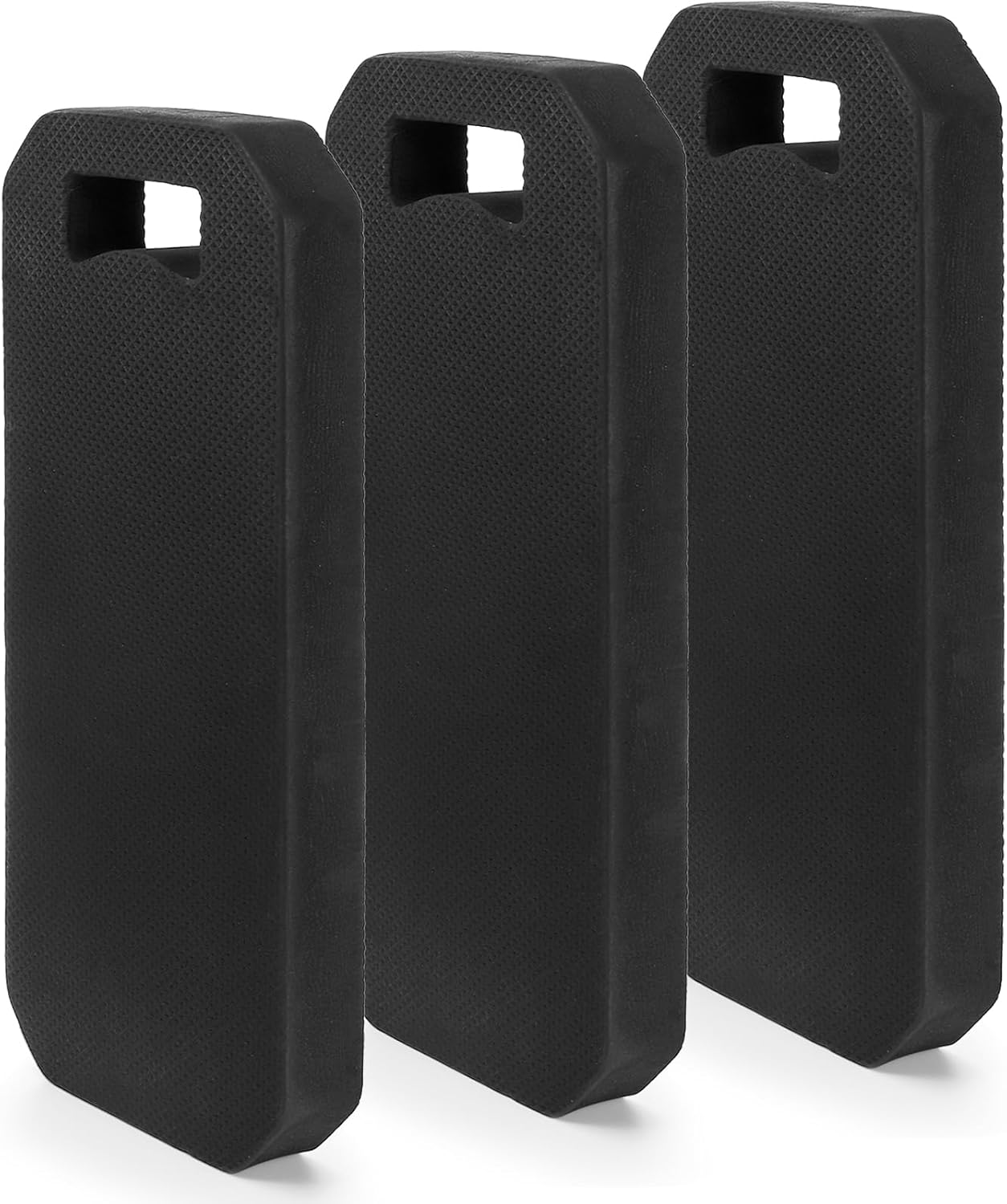 Hacaroa 3 Pack Extra Thick Kneeling Pad, EVA Foam Garden Kneeler Mat, Water-Resistant Knee Pad Cushion for Gardening, Baby Bath, Yoga, Comfortable, Lightweight, Black - Thumbnail 2