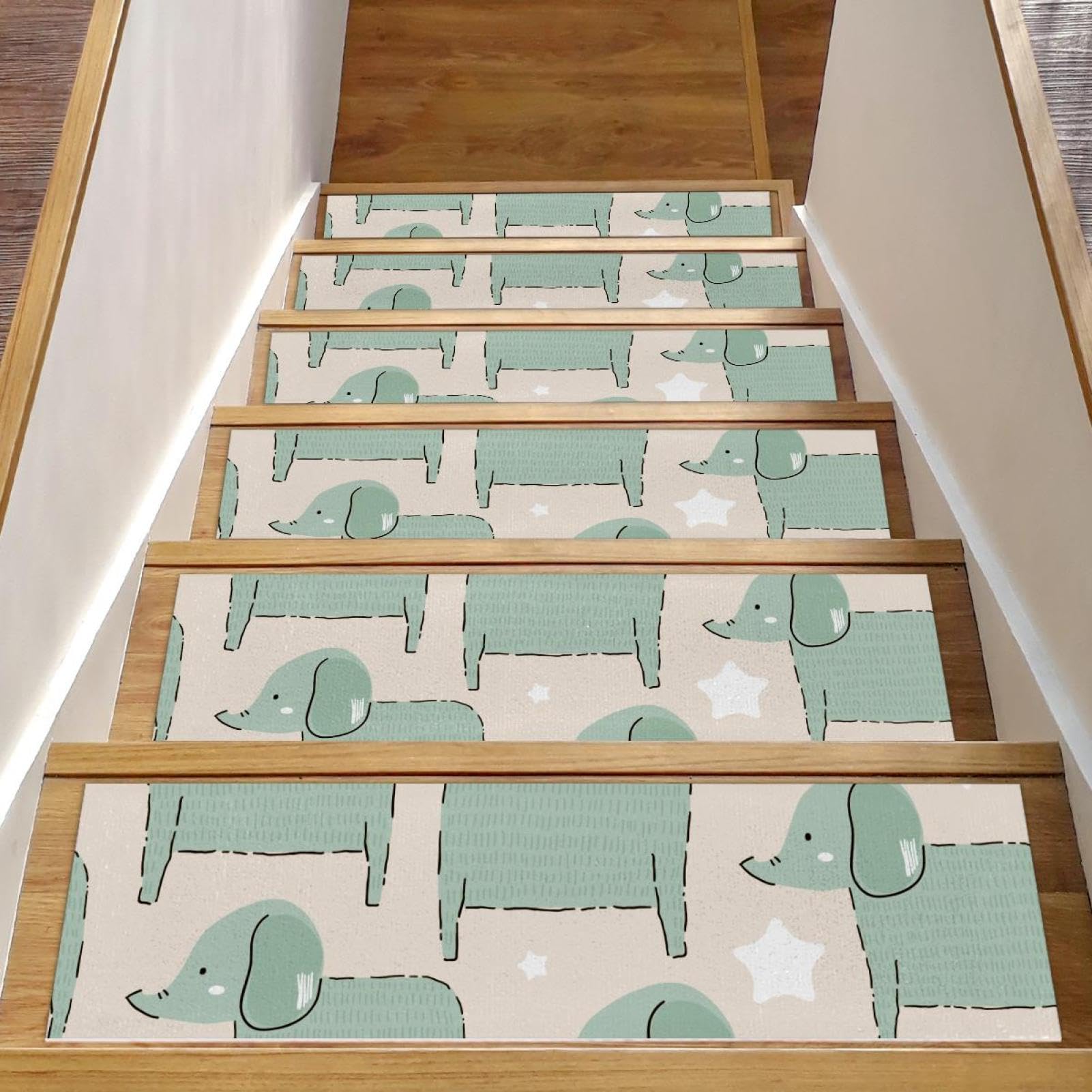 Alfombrillas antideslizantes Inuboshi para peldaños de madera pack de 15 unidades de 8x30 pulg
