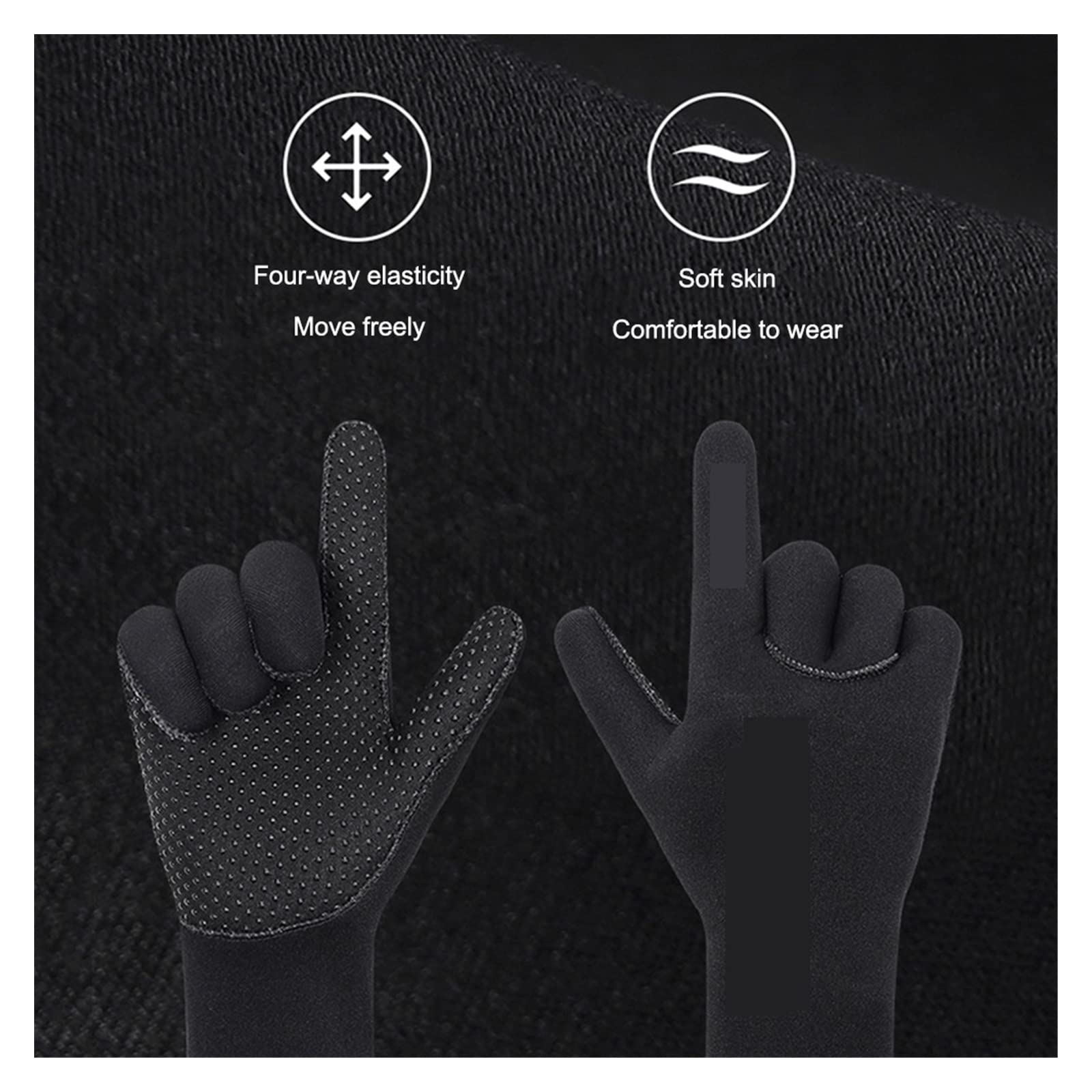 Guanti invernali riscaldati for immersioni, for uomo e donna, for sub, mute, snorkeling, canoa, pesca subacquea, guanti subacquei for surf