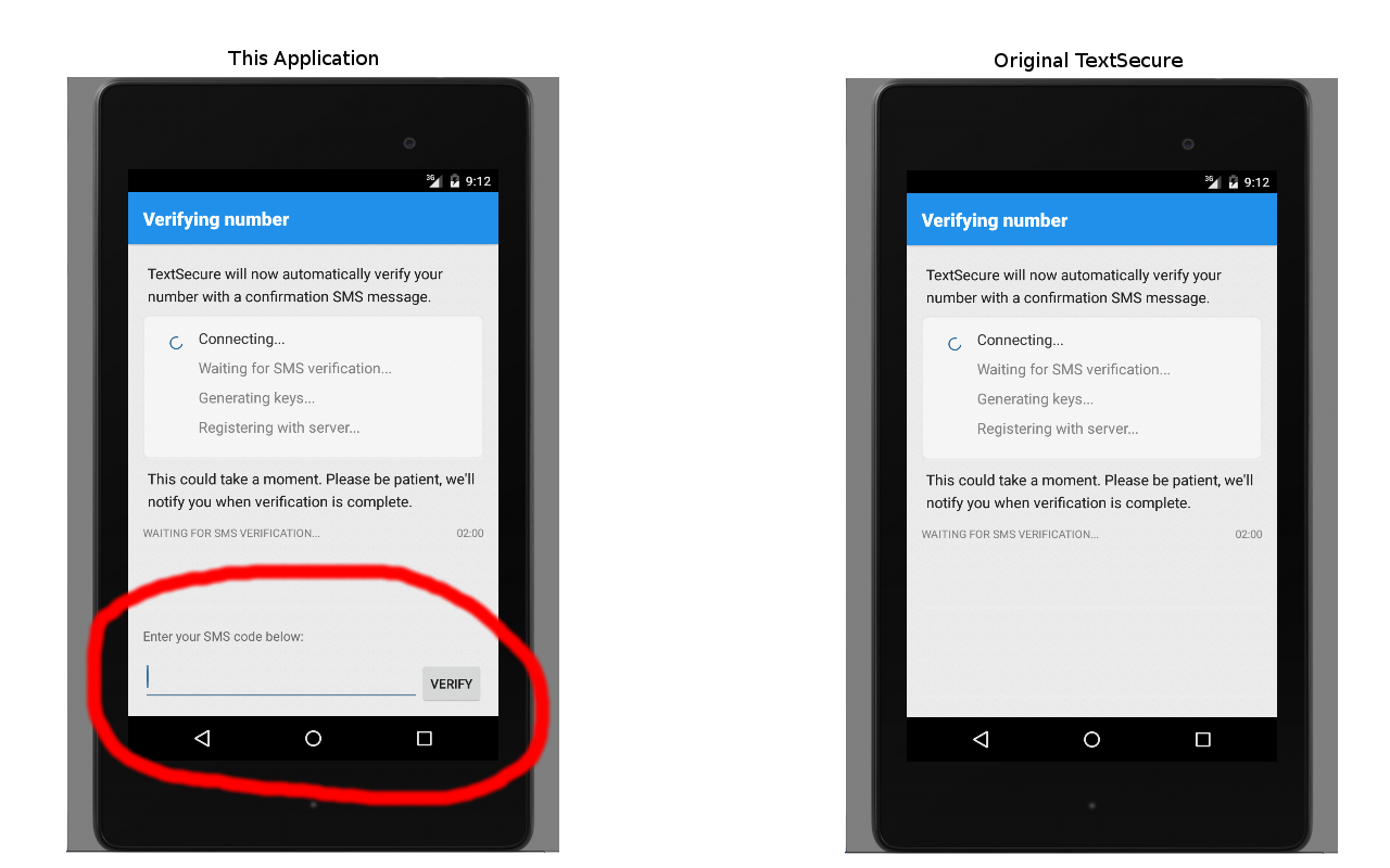 TextSecure (Manual Verification) - App on Amazon Appstore
