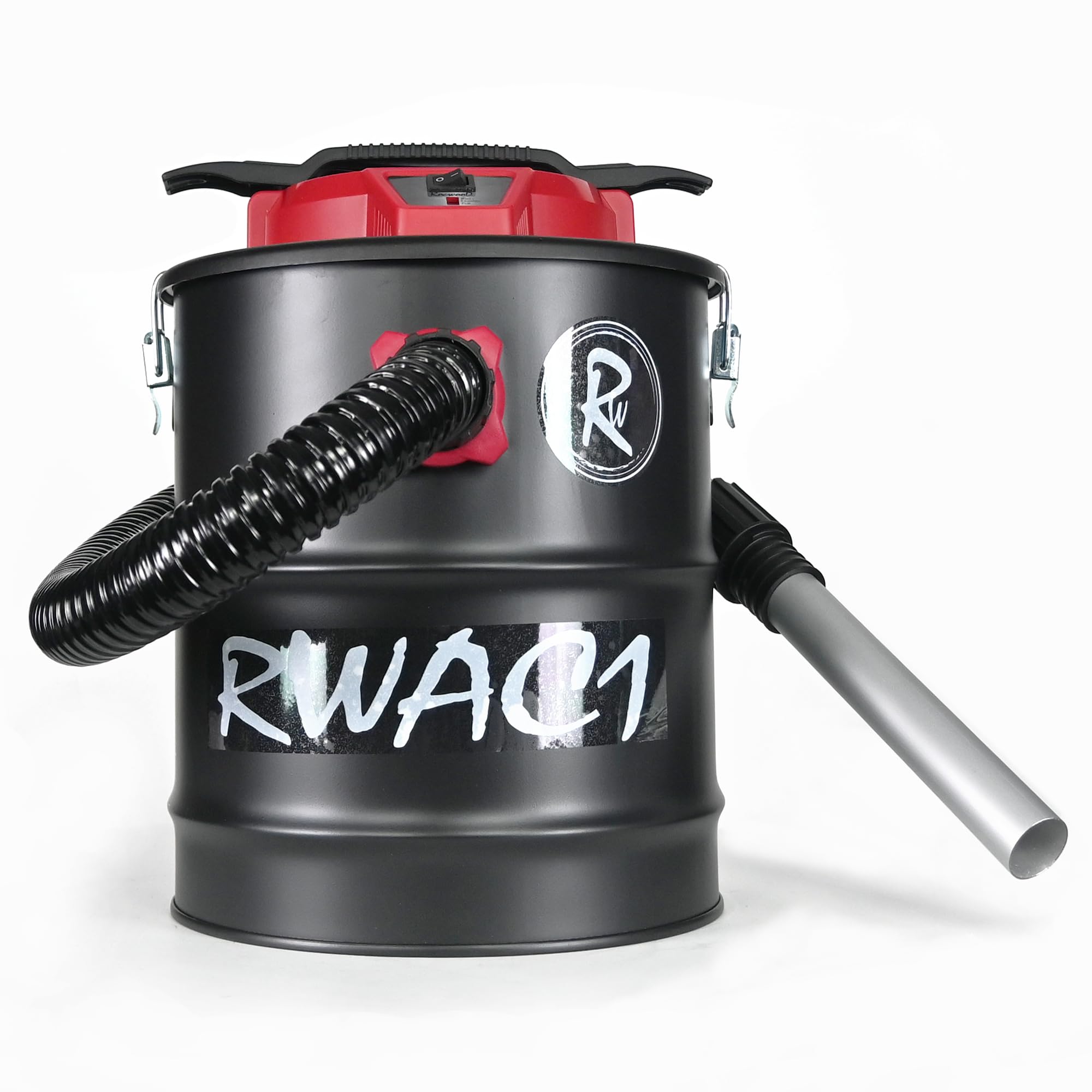 RocwooD Ash Vacuum Cleaner 15L 800W Collector Fireplace BBQ Stoves Home Workshop Grills Fire Pits Log Burners Chimineas HEPA Filter Bagless Dust Debris