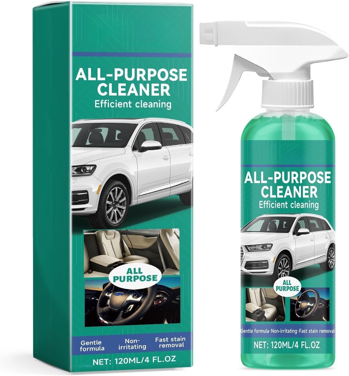 Car Interior Foam Cleaner, Enhances Interior Grade, Simple Operation, Suitable for Car Interior Surfaces(3PCS)