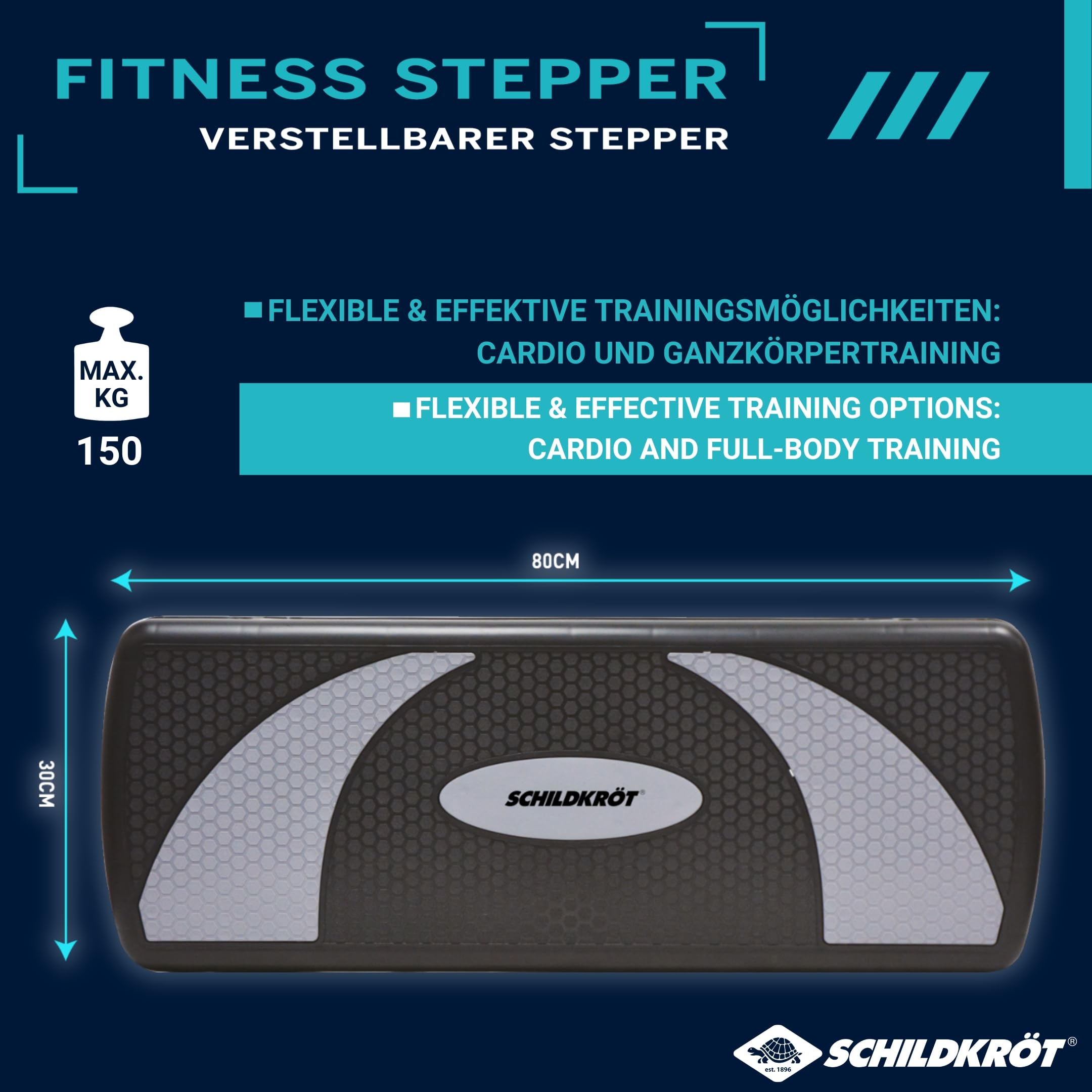 Schildkröt Fitness Stepper, 3fach höhenverstellbar