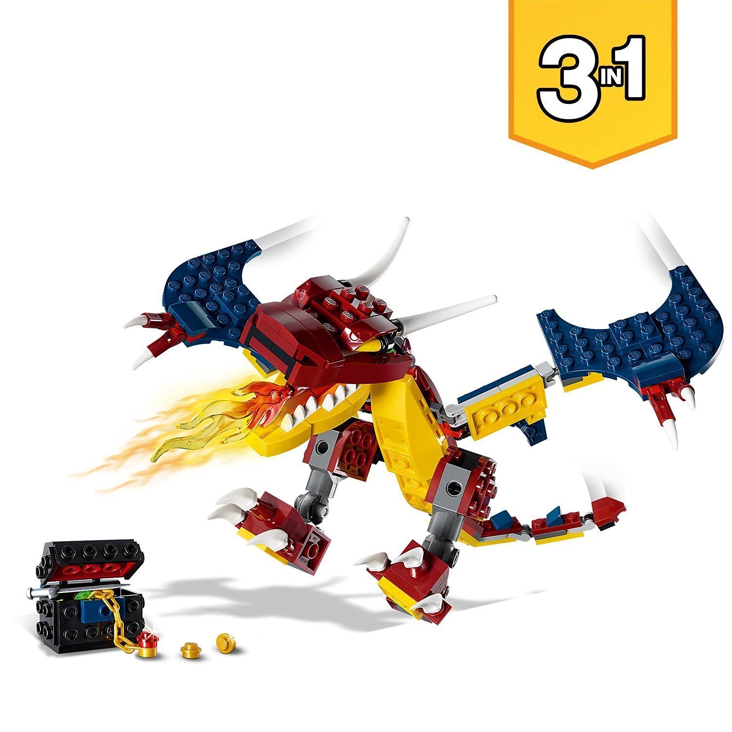 Buy LEGO 31102 Creator 3in1 Fire Dragon, Tiger, Scorpion Building Set