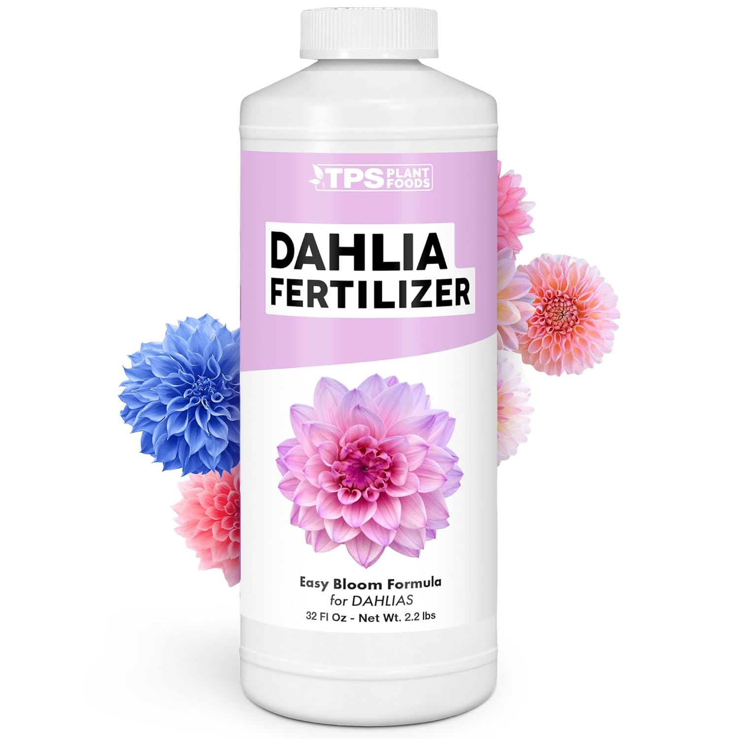 Dahlia Fertilizer – Liquid Plant Food for Bigger Blooms, Vibrant Color & Stronger Root Development, 32 oz