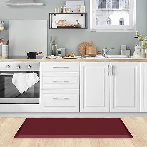 Miniatura 69 de KitchenClouds - Tapete acolchado antifatiga, impermeable, antideslizante, cómodo, para escritorio de pie, cocina, fregadero, hogar y oficina, 17.3 x