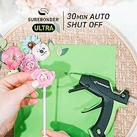 Vista 4 de Surebonder Mini Hot Glue Gun with Dual Temperature & Auto Shut Off, 20 Watts for Fast Heating & Consistent Glue Flow, Adjust Temp for Multiple