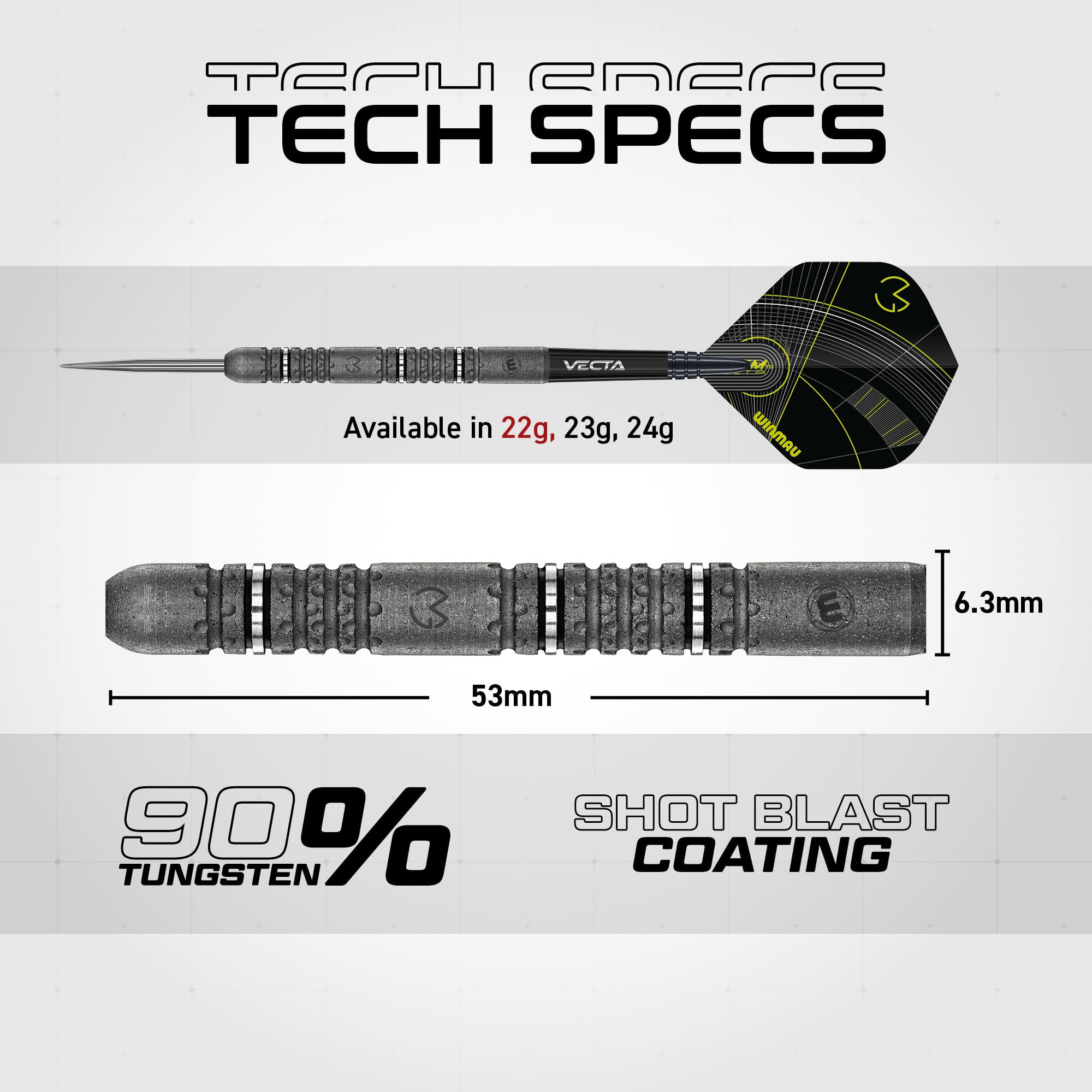 WINMAU Michael Van Gerwen MvG Signature Edition – 22 g – 90