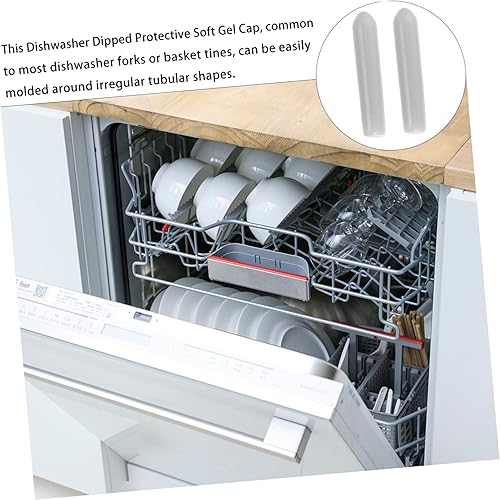 Miniatura 7 de Mobestech 100 tapas para lavavajillas, tapas para lavaplatos, tapas para rejilla de lavavajillas, tapas de alambre para lavavajillas, escurridor de