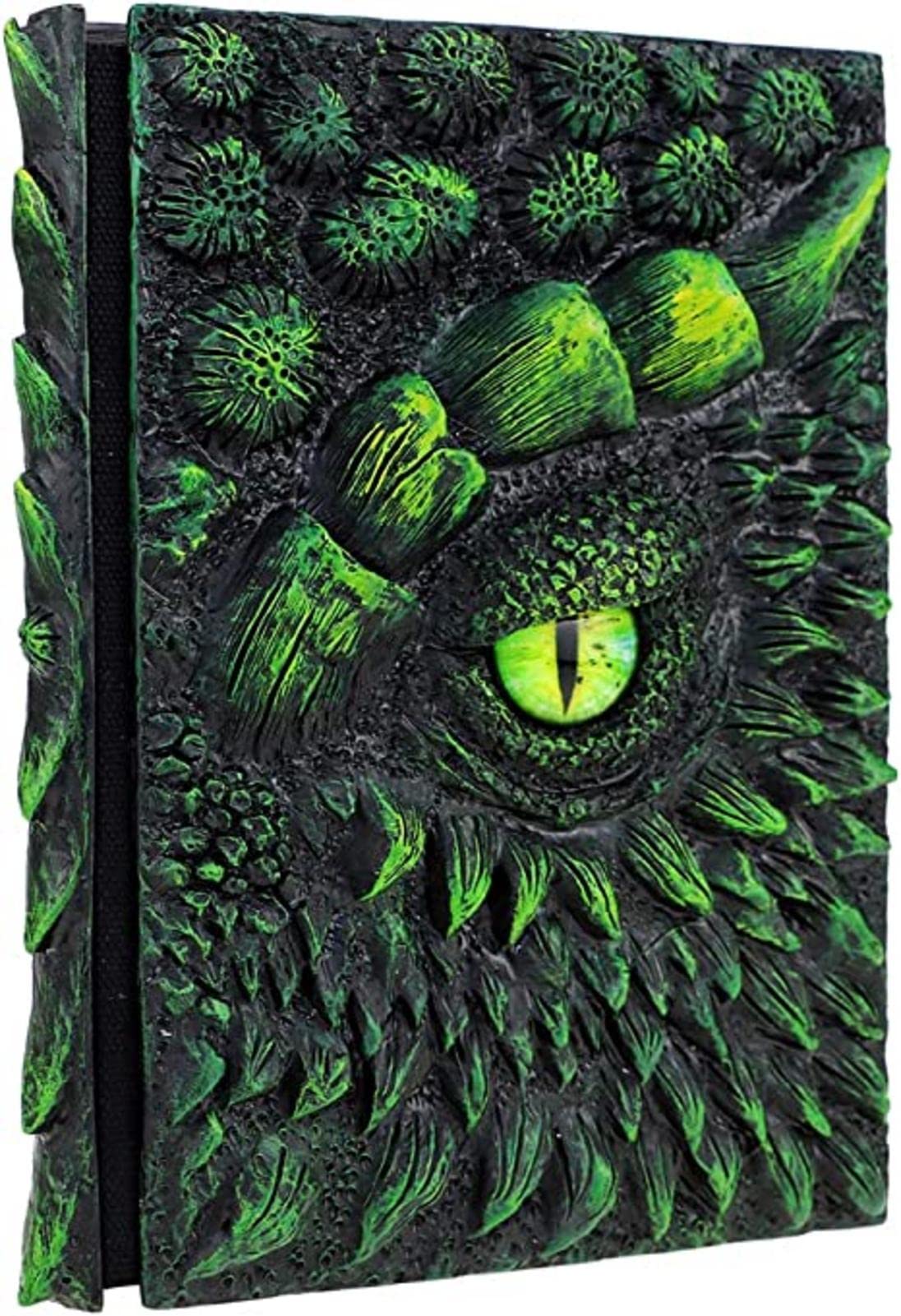 Dragon Hardcover Sculpture Journal, Resin Engraving Notebook , Antique Handmade Dragon Eye Polystone Blank Craft Writing Sketch Notebook Daily Notepad, Home Ornament Artistic Fantasy Decoration
