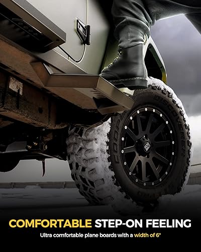 Miniatura 3 de KYX Estribos para Silverado 1500Sierra 1500Sierra 15002007-2019 SilveradoSierra 2500HD 3500HD de doble cabina extendida escalones laterales Nerf