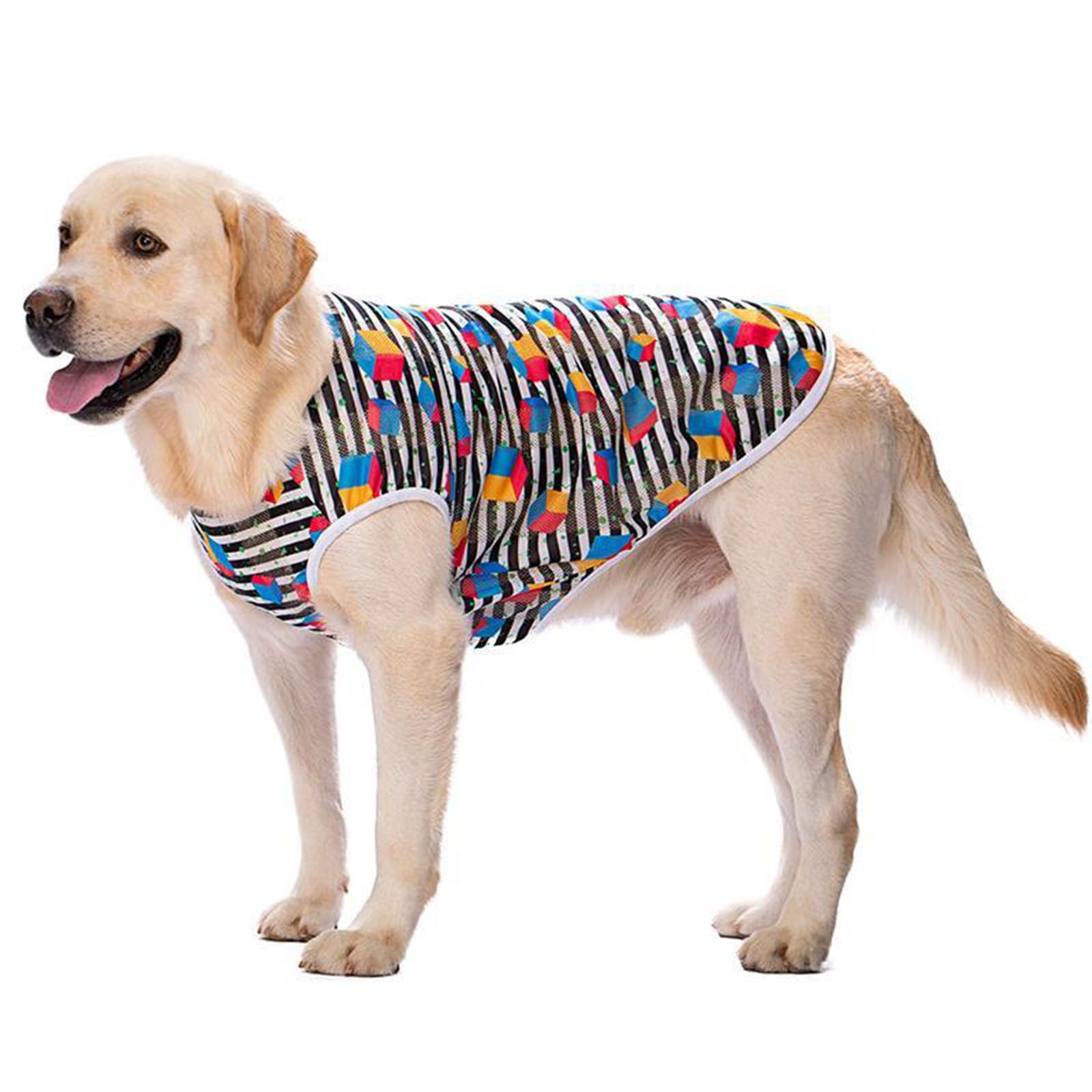 Pet Summer T-Shirt Breathable Jumpsuit Pajamas,Dog Anti-Hair Apparel Onesie Sunscreen Cooling Clothing,Vest Suitable for Large Medium Dogs_36/6XL(Square) — image 1