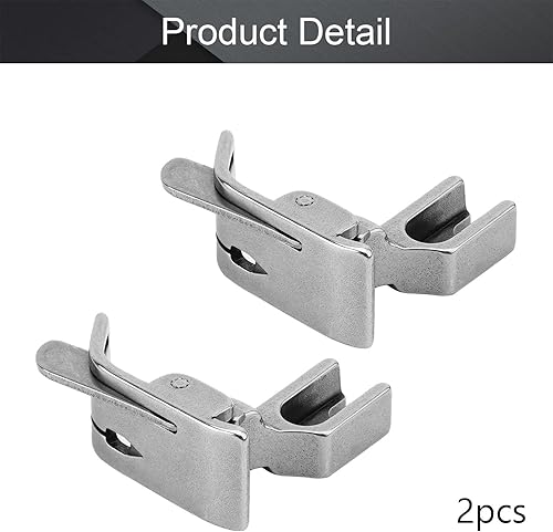 Miniatura 4 de Othmro 2 prensatelas #SP-18R de 14 pulgadas para máquina de coser industrial, pies prensatelas que compensan el pie de elevación con bisagras y guía