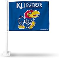 Vista 6 de Rico Industries Bandera de coche de doble cara de la NCAA, gran accesorio para automóvil