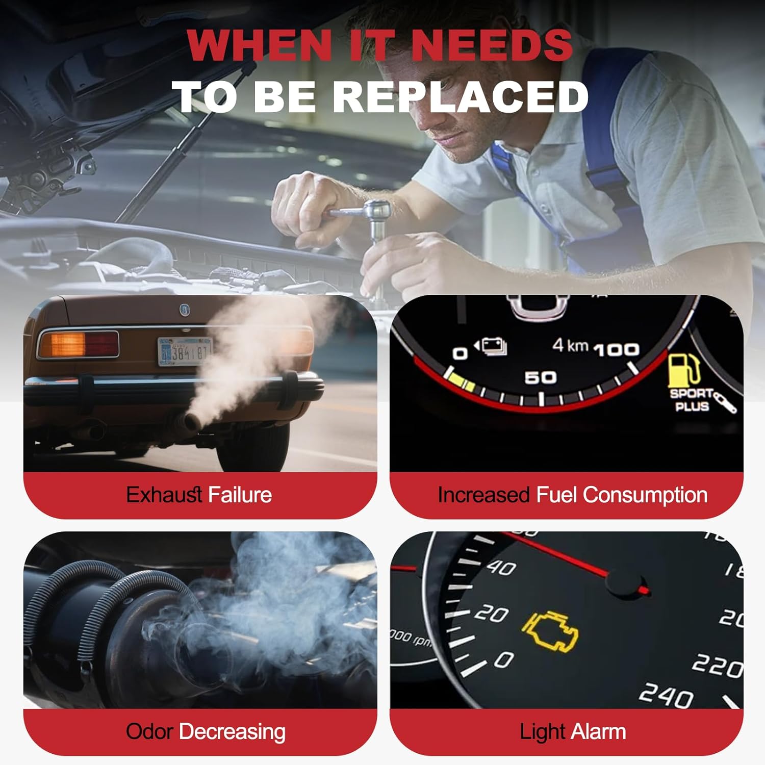 Exhaust Manifold Catalytic Converter Kit Fit For L4 1.7L Direct-Fit Compatible with Honda Civic & Acura EL 2001-2005 Replace 18160-PLM-A00 18160-PLM-A50 (EPA Compliant)