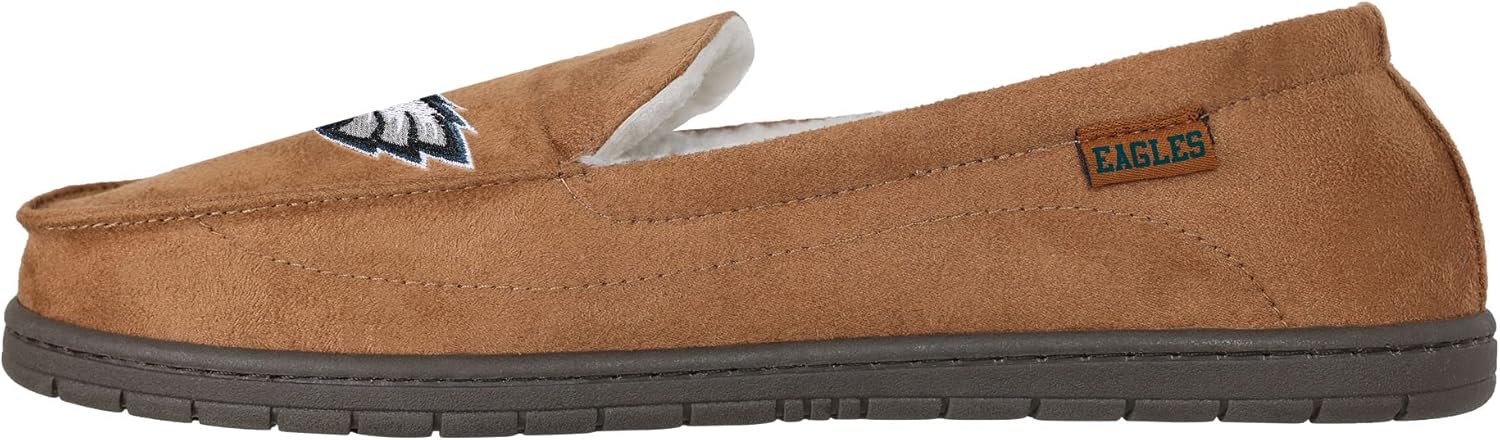 FOCO Mens NFL Team Logo Moccasin Slippers - Image 3