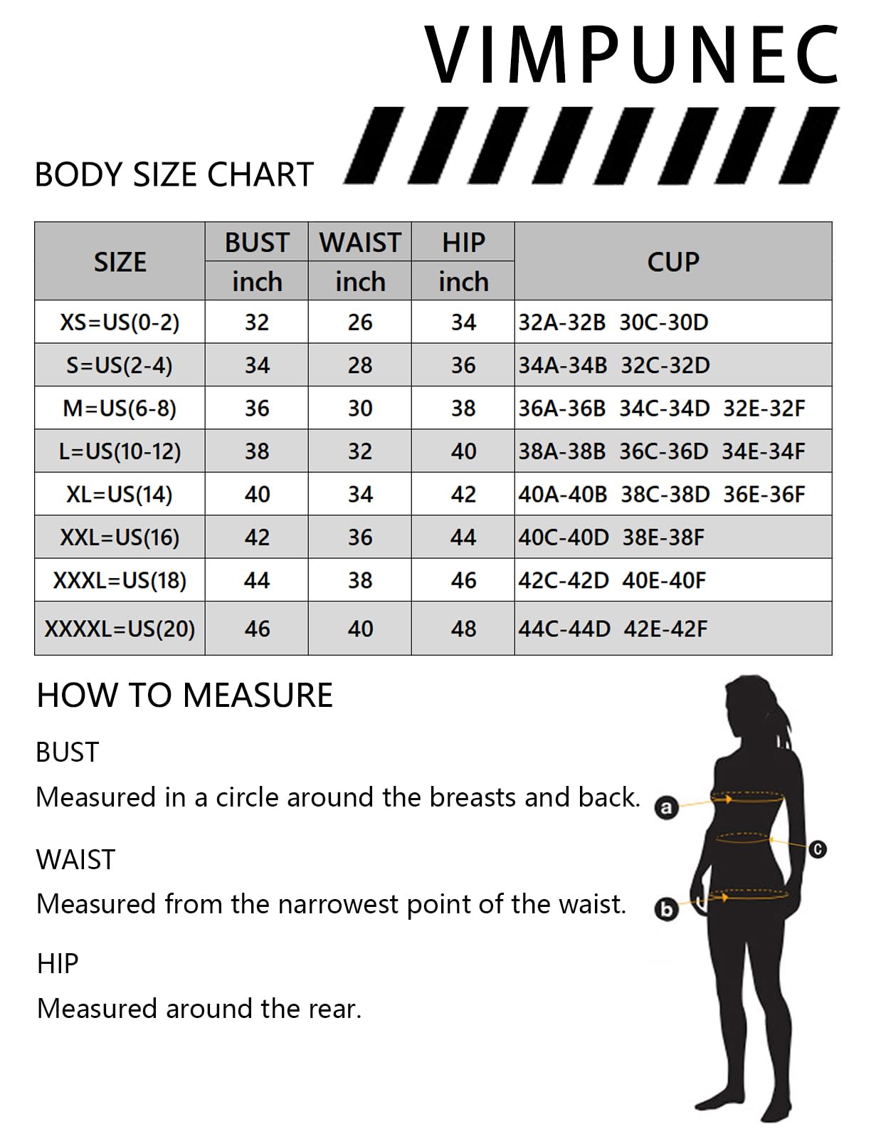 VIMPUNEC Traje de baño de una pieza para mujer, con control de abdomen, cintura alta, recortado