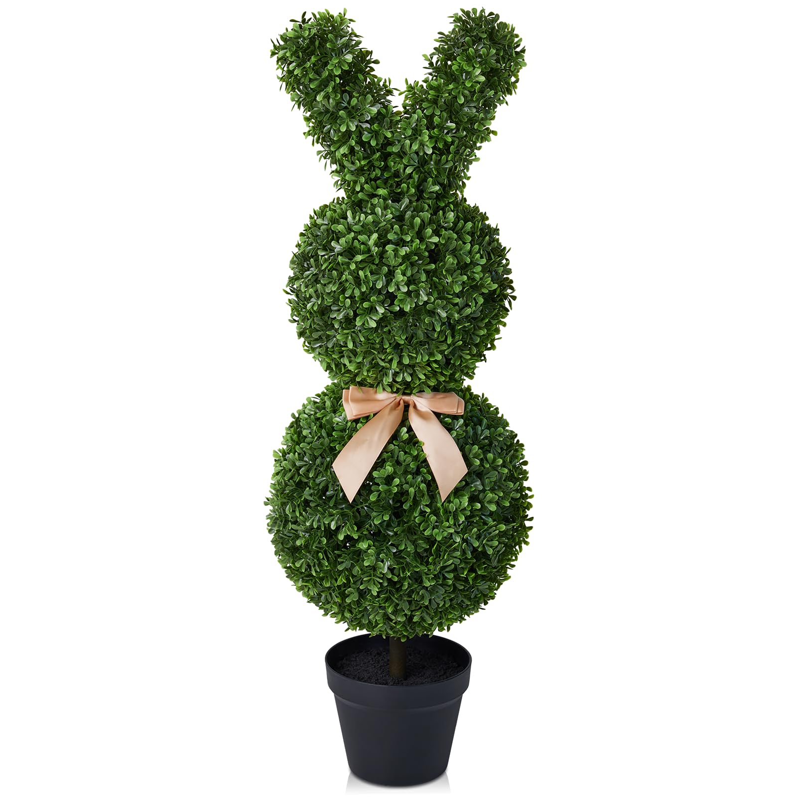 VeriNatural Artificial Bunny Tree 90cm - Tall Artificial Plants Indoor, Fake Faux Plants for Indoors Outdoor - Rabbit Topiary Decoration for Home, Porch, Garden, and Easter Families, VN243 1Pcs