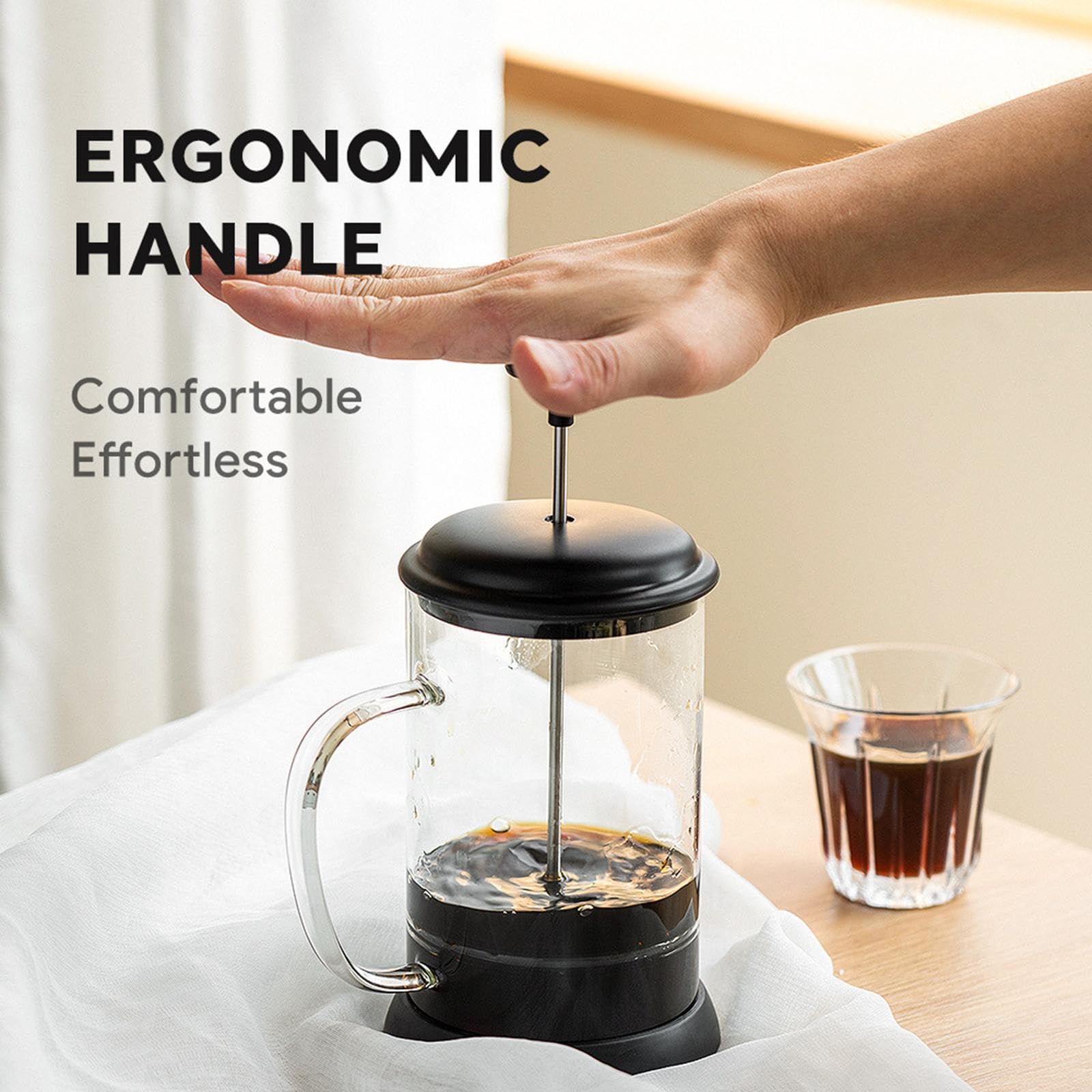 BNF Glass Coffee Maker Pot with Filter Heat Resistance Heat Resistant for Travel Yellow | Home & Garden | Kitchen Dining & Bar | Small Kitchen Appliances | Coffee & Tea Makers | French Presses 3