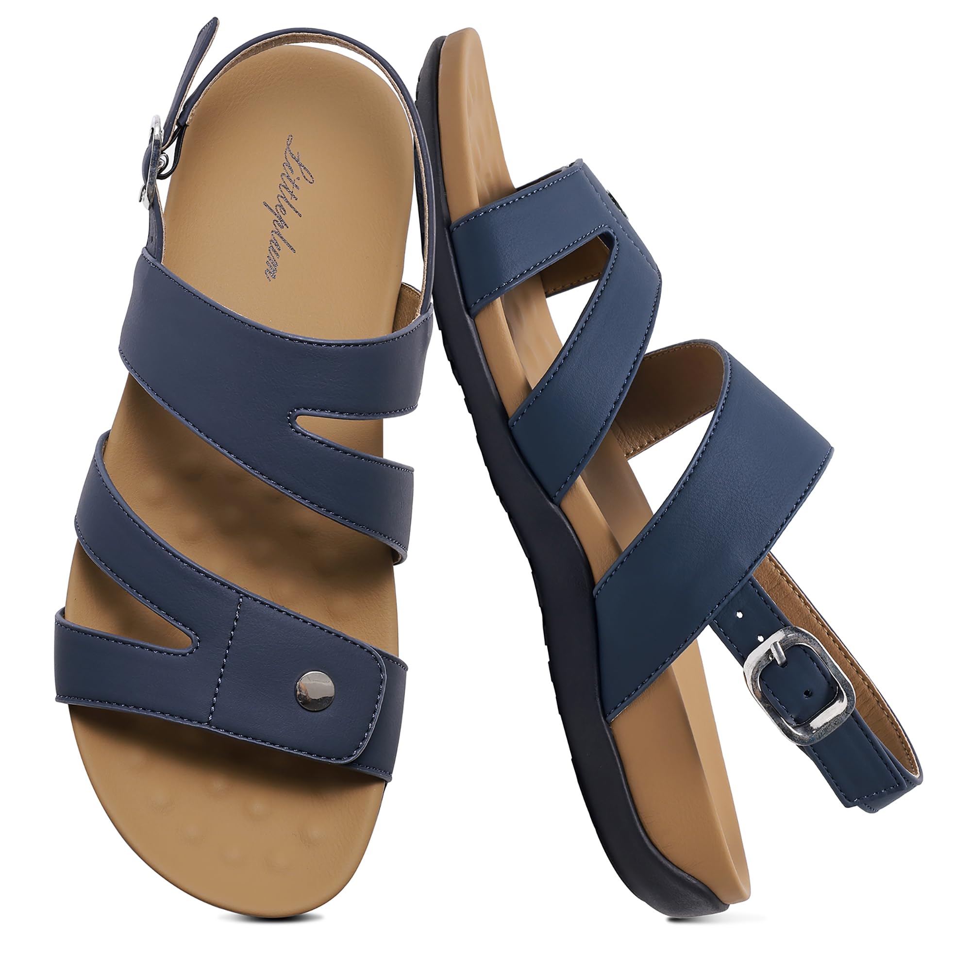Littleplum Sandalen Damen Freizeit Flach Sandalette mit Strass Perlen Bohemia Strand Schuhe Casual Ankle Elastic Flip Flops