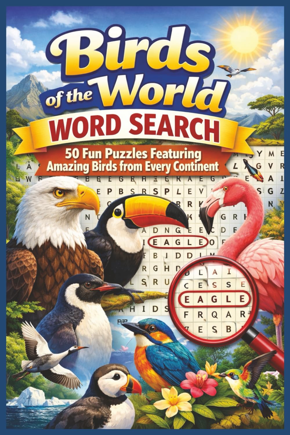 Birds of the World Word Search: 50 Fun Puzzles Featuring Amazing Birds from Every Continent (Word search books collection)