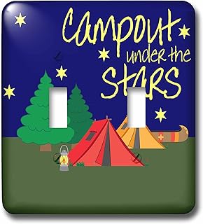 3dRose lsp_224836_2 Campout Under the Stars Toggle Switch, Mixed
