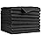 AIDEA Microfiber Cleaning Cloth-8PK, Soft Microfiber Towels for Cars, Absorbent Cleaning Rags, Lint-Free Streak-Free Wash Cloths for House, Kitchen, Window(12in.x16in), Black