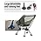 iClimb Ultralight Compact Camping Folding Beach Chair with Anti-Sinking Large Feet and Back Support Webbing (Black - Triangular Frame - 2PC)