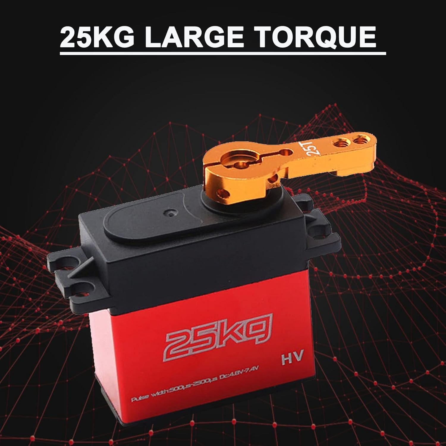GoolRC 3650 5200KV Brushless Motor with 60A Brushless ESC Electric Speed Controller and 25KG Digital Servo, Waterproof Motor ESC Combo Set for 1/8 1/10 RC Car
