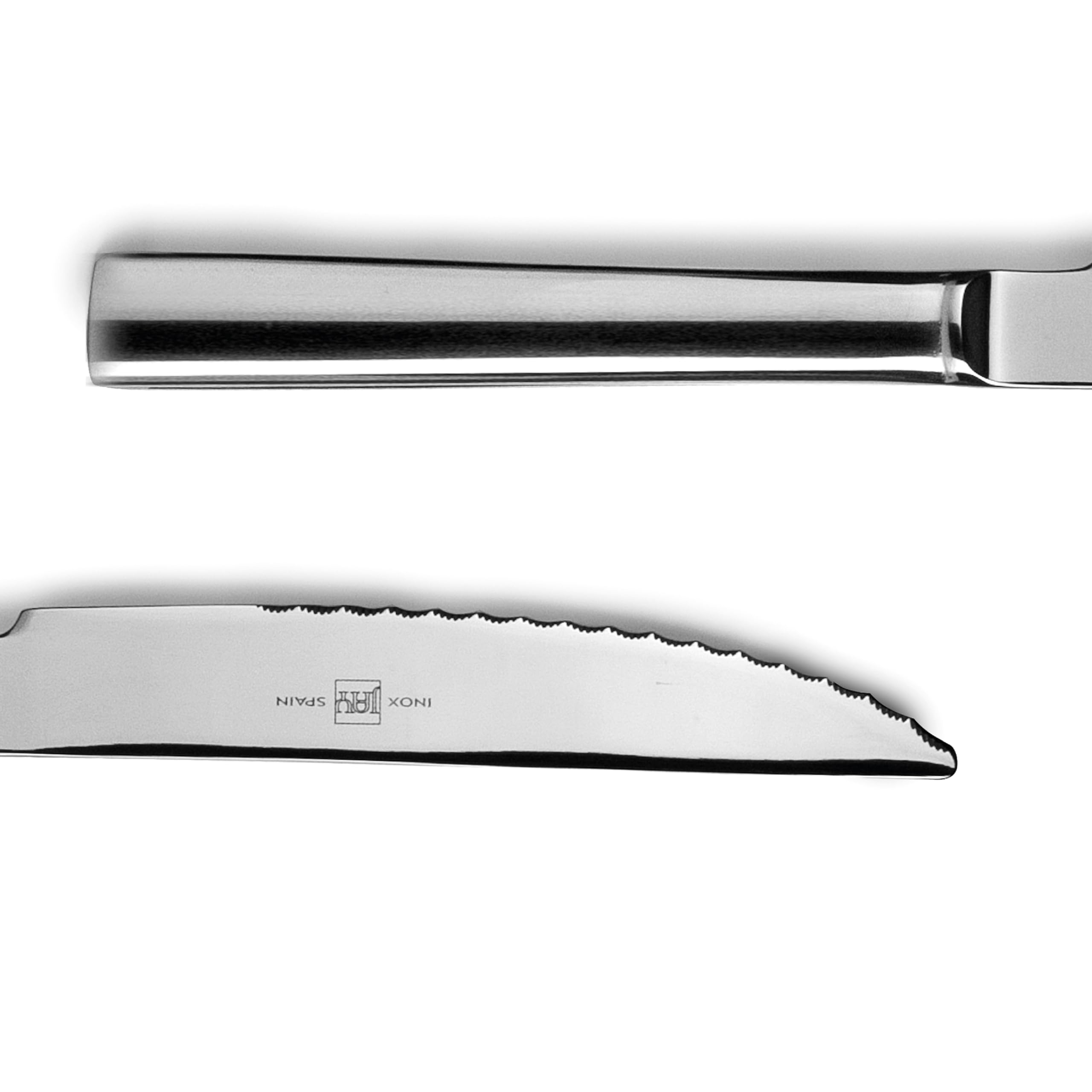 Lacor - JAY - 11091043 - Pack de 12 Cuchillos Chuleteros, Colección Titanio | En acero inoxidable, para un uso práctico y profesional en cocina; ideal para cocina profesional y uso diario en casa