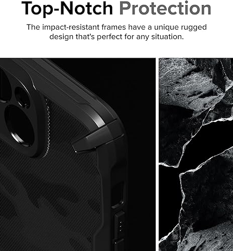 Miniatura 3 de Ringke Fusion-X recortes precisos para lentes de cámara Compatible con iPhone 15 Plus, parachoques aumentado, diseño militar, parte trasera dura,
