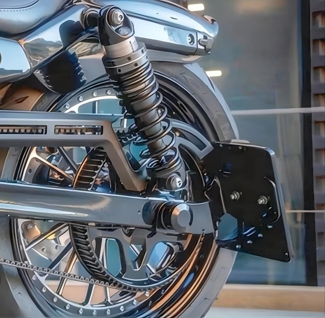 Portatarga Accessori porta targa laterale posteriore moto per motocicli per Davidson RH975 per Nightster