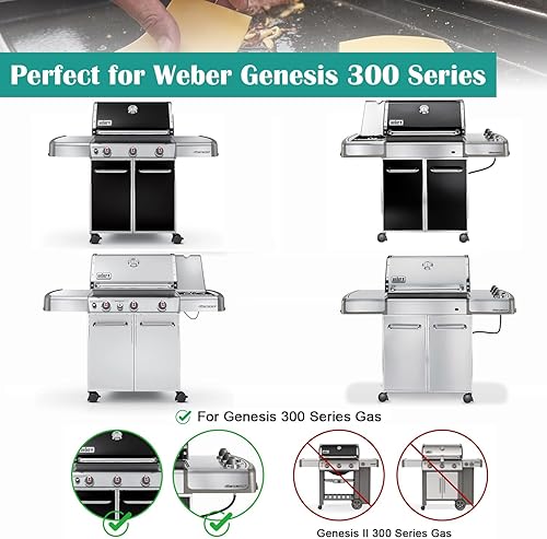 Miniatura 4 de Plancha de hierro fundido 7566 para parrilla de gas Weber Genesis serie 300, repuesto para Weber Genesis 300 Series E-310 E-320 E-330 S-310 S-320