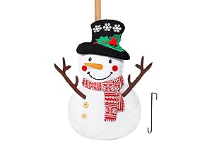 Exquisite Snowman Door Hanger for Festive Winter Decor