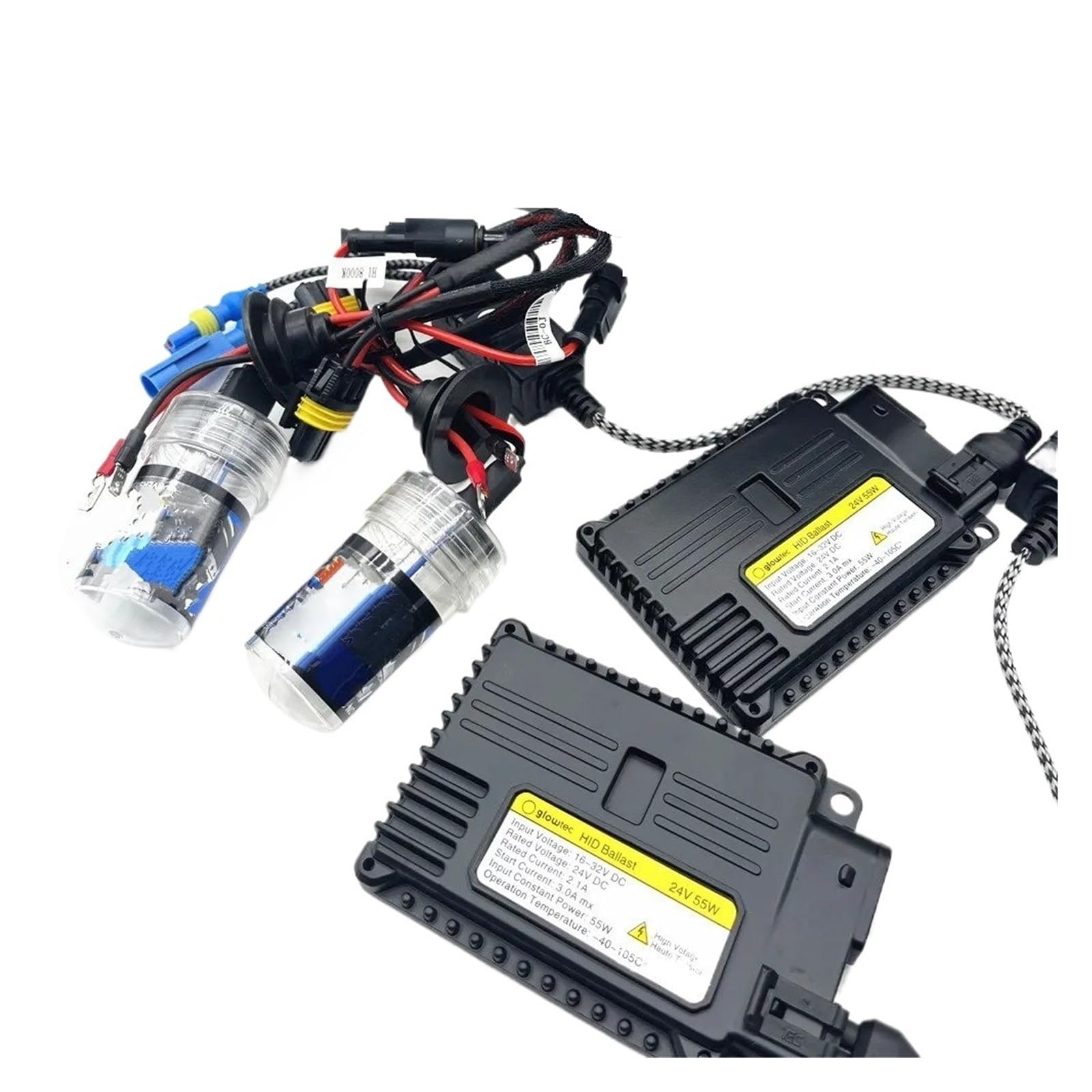Kit DE XENÓN HID Faro 24V 55W LATRE Delgado Luz Camión H7 H3 H8 H9 H11 9006 6000K 4300K ​​8000K Lastre Hid(12000K,H7)