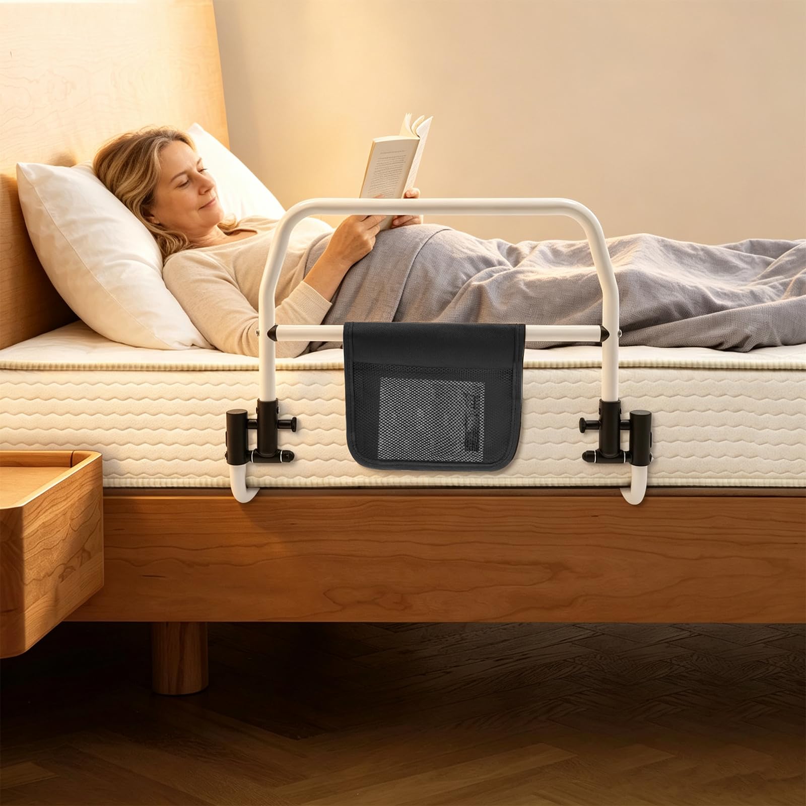 Bett Aufstehhilfe für Senioren 136kg Faltbar Kohlenstoffstahl