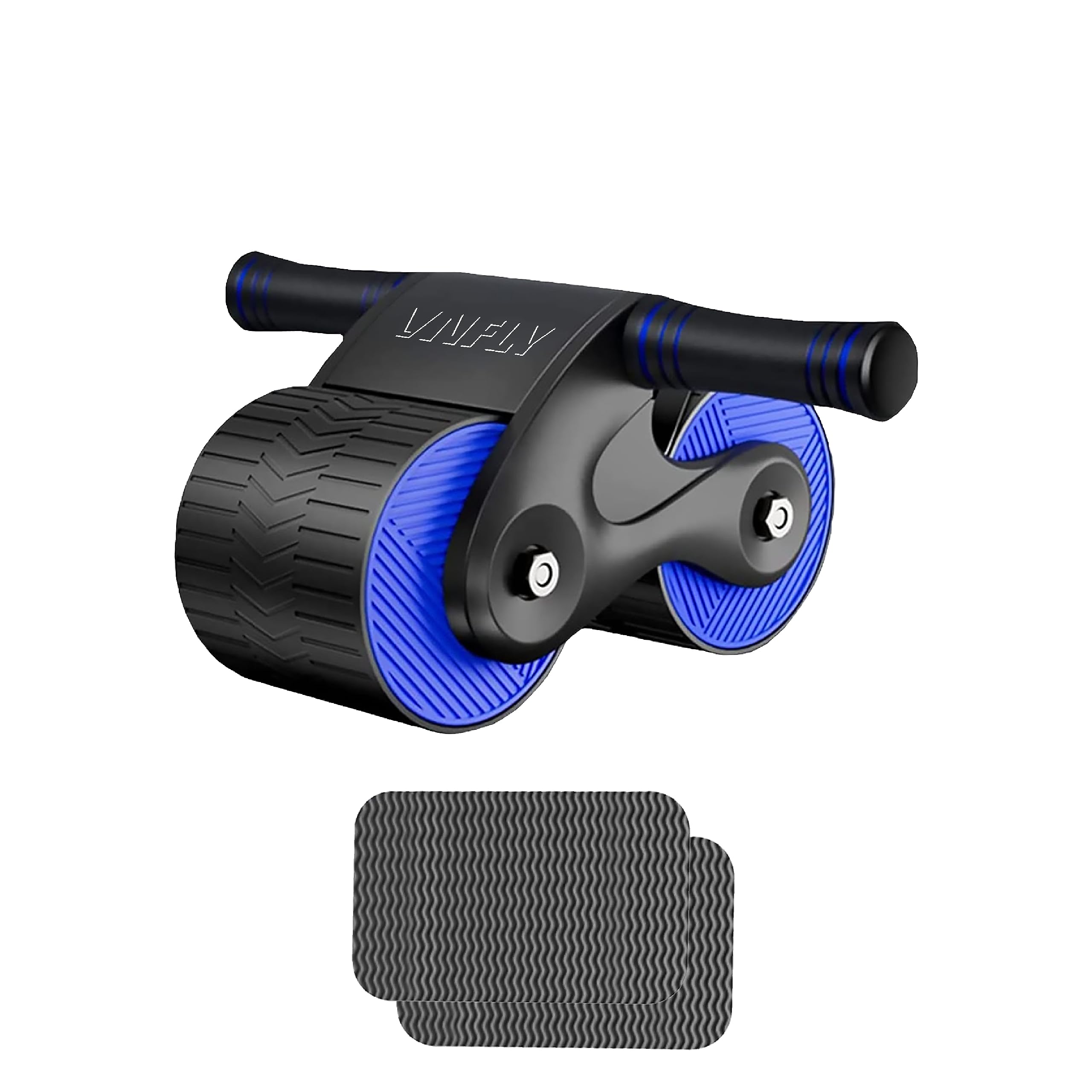 Automatic Rebound Abdominal Wheel, Ab Roller Wheel with Push Up Bars, Resistance Bands, Knee Mat - Home Gym Equipment for Abs Workout