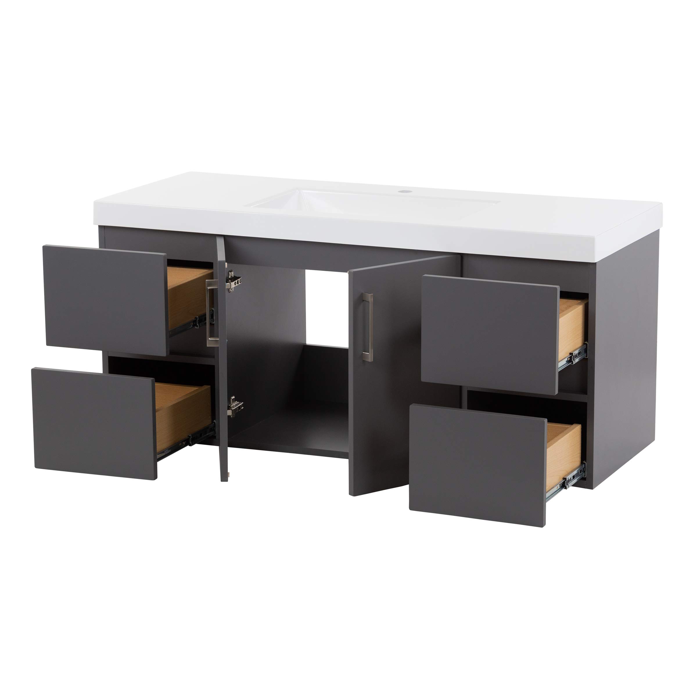 Woodcrafters Home Products Innes Bathroom Vanity with Sink, 48.5" W x