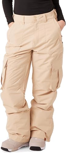 Roxy Women's Trooper Cargo Snow Pant – 10K Waterproof Taped Seams Insulated Ski-