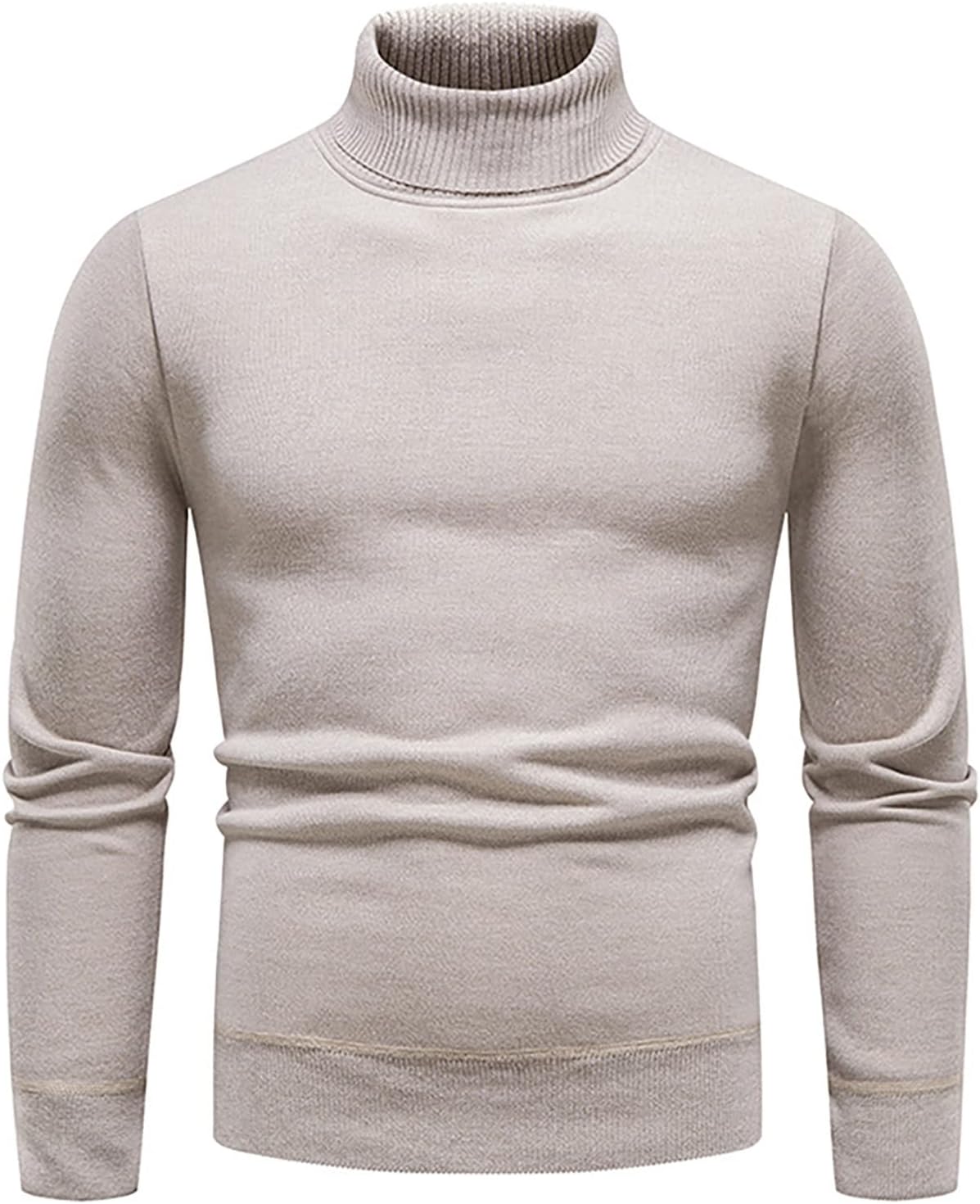 Ymosrh Sweaters for Men Men's Autumn and Winter Casual Knitted Solid Color Decorative Pattern Sweater