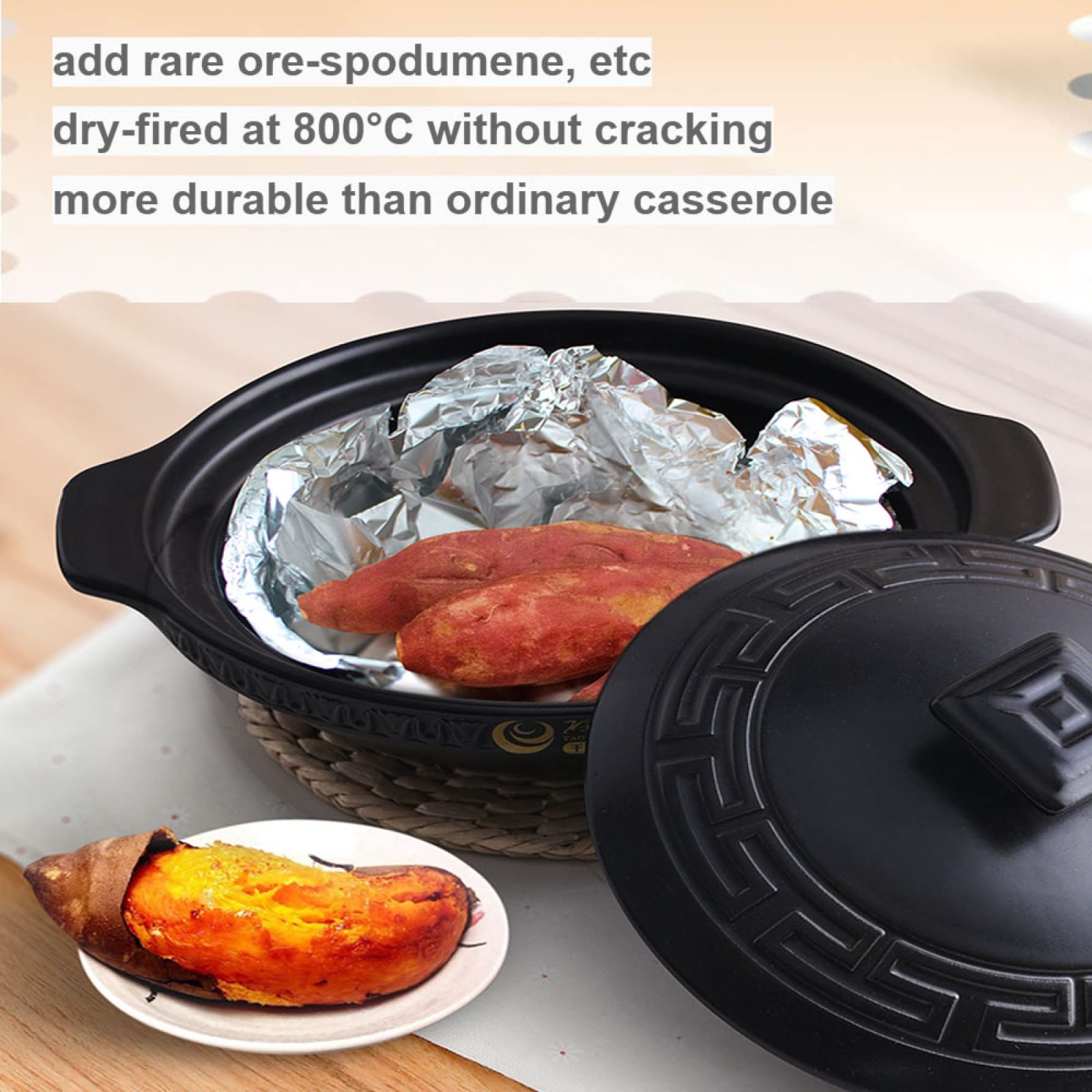 Amazon｜キャセロール鍋鍋調理鍋韓国ボウル陶器石鍋ビビンバ土鍋ご飯