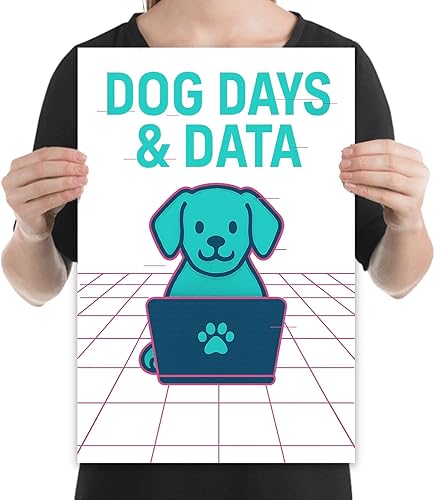 Miniatura 2 de Glitch Texture - Póster de perro con textura  Impresión artística de cachorro cibernético neón  Acabado de papel brillante  Decoración de oficina