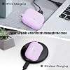 Case Cover for Airpods Pro 2 Soft Silicone Skin Cover with Keychain Protective Case Accessories Apple Airpods Pro 2nd Generation Case 2022 Charging Case Front LED Visible - Lavender